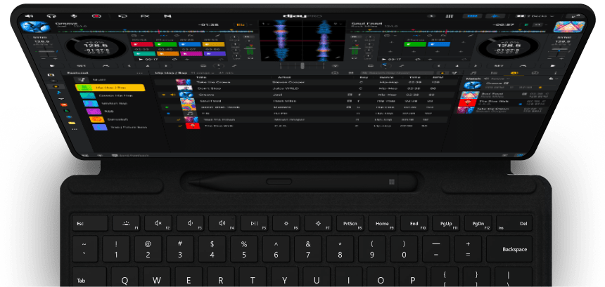 djay Pro for Windows Interface