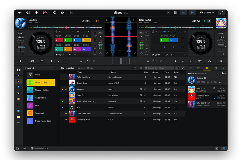 djay Pro Media Library